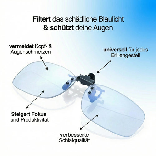 Anti-Blaulicht Brillen Clip-On
