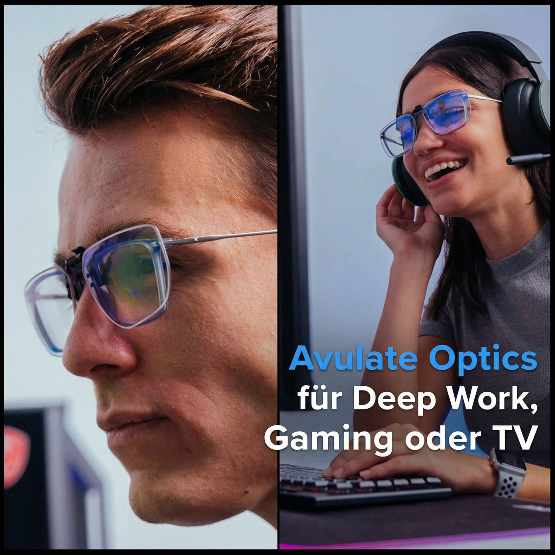 Anti-Blaulicht Brillen Clip-On